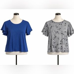 LC Lauren Conrad 2-Pack Women’s Tops Bundle — Size M